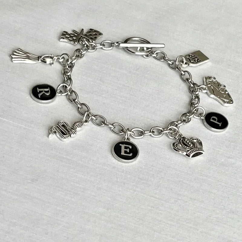 Pulseira de reputação taylor swift álbum de reputação inspirado antigo rep charme pulseira er taylor swiftie presente eras merch rep tv