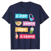 K-Pop Moda para Fãs de K-Drama Coreano & KPop T-Shirt Presente Meninas Moda Coreia do Sul Roupas Life Style Gráfico Tee Casual Top