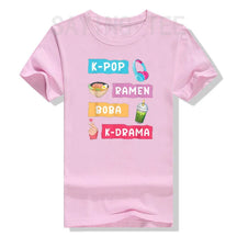 K-Pop Moda para Fãs de K-Drama Coreano & KPop T-Shirt Presente Meninas Moda Coreia do Sul Roupas Life Style Gráfico Tee Casual Top