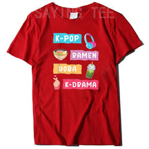 K-Pop Moda para Fãs de K-Drama Coreano & KPop T-Shirt Presente Meninas Moda Coreia do Sul Roupas Life Style Gráfico Tee Casual Top